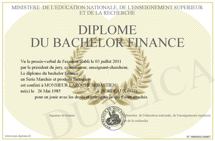 Finance bachelor degree