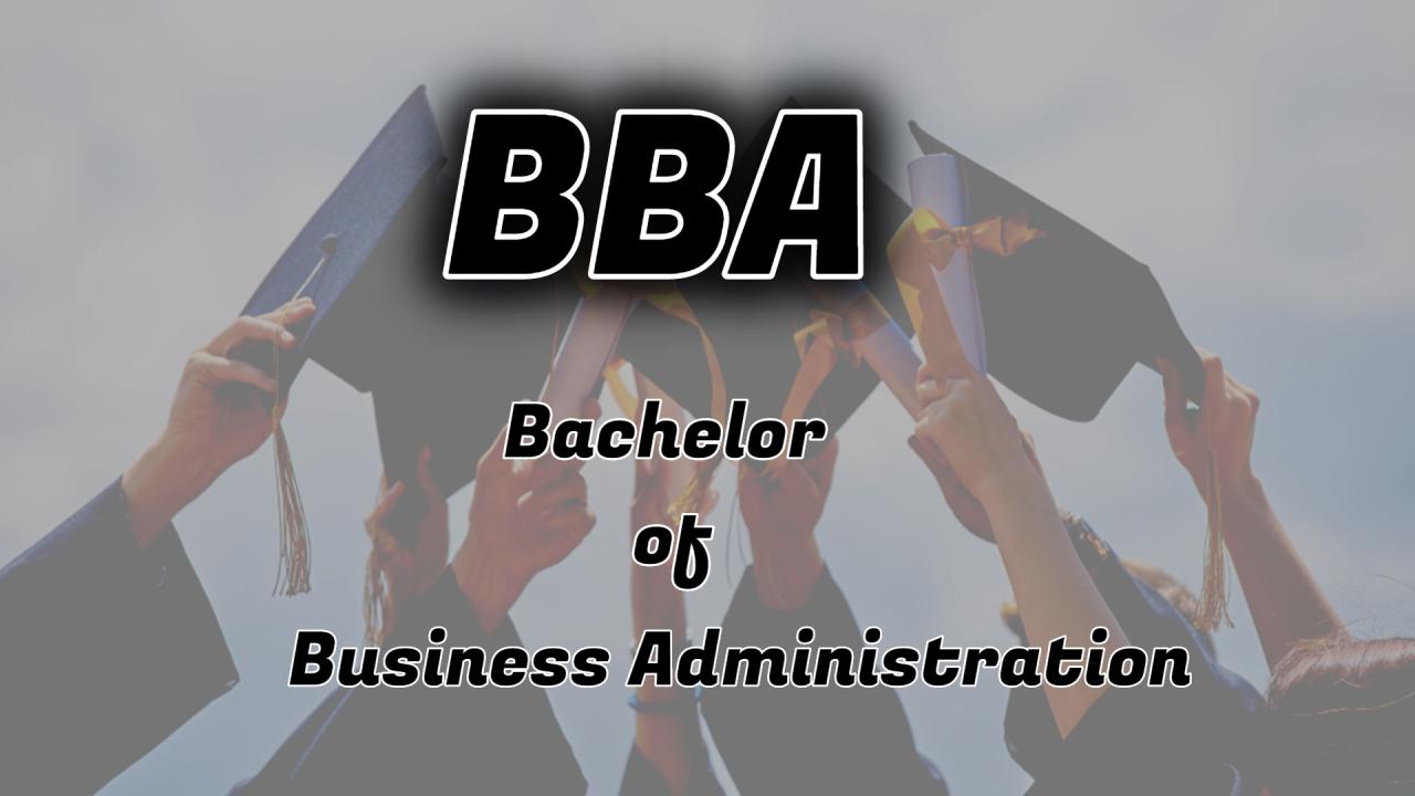 Bachelor's degree in business administration