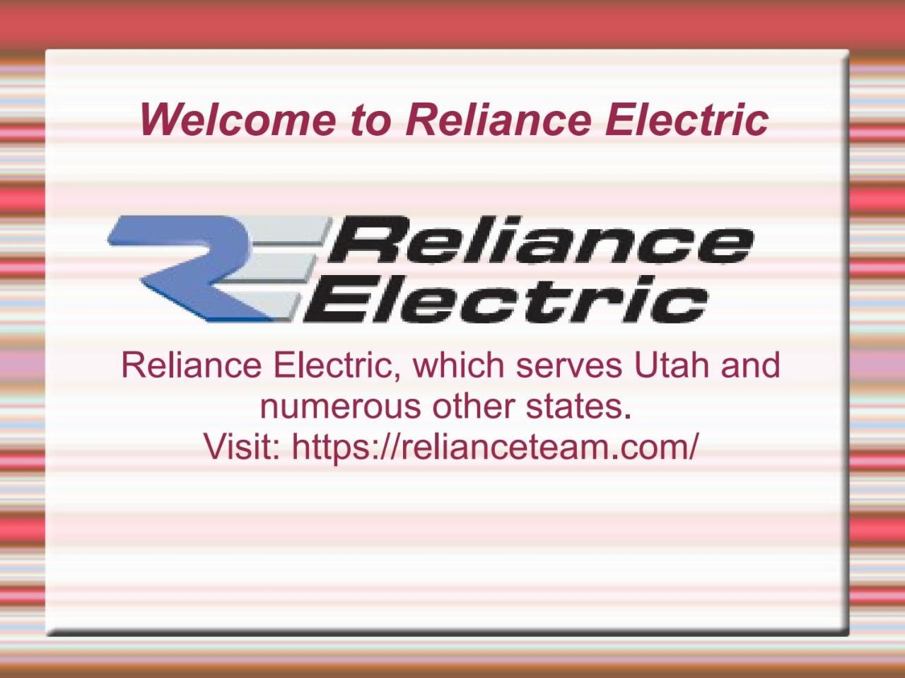 Reliance electric company