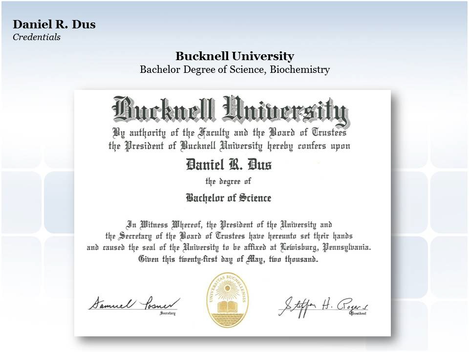 Bachelor's degree in biology