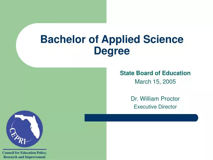 Bachelor of applied science degree