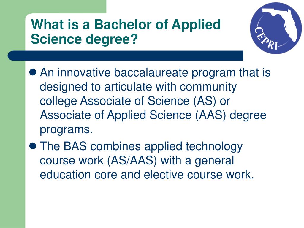 Bachelor of applied science degree