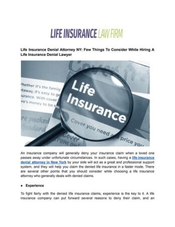 life insurance attorney