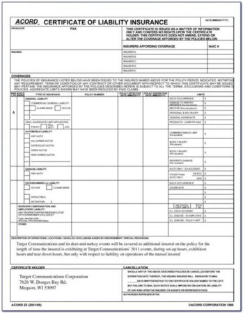 acord certificate of liability insurance