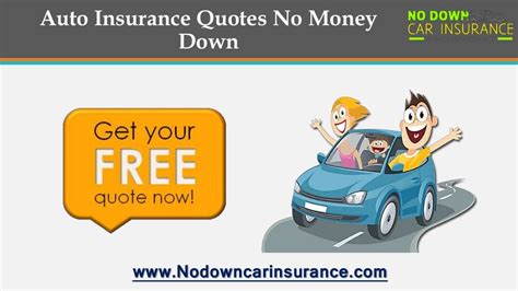 no money down car insurance