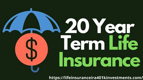 20 year life insurance