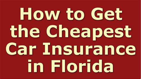 cheap insurance fl